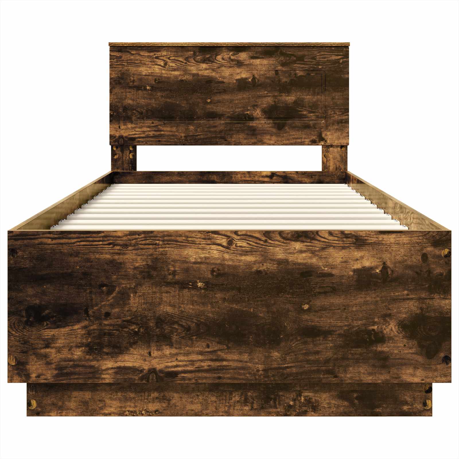 Cadru de pat Stejar fumuriu 70 x 190 cm Lemn compozit GartenMobel Dekor