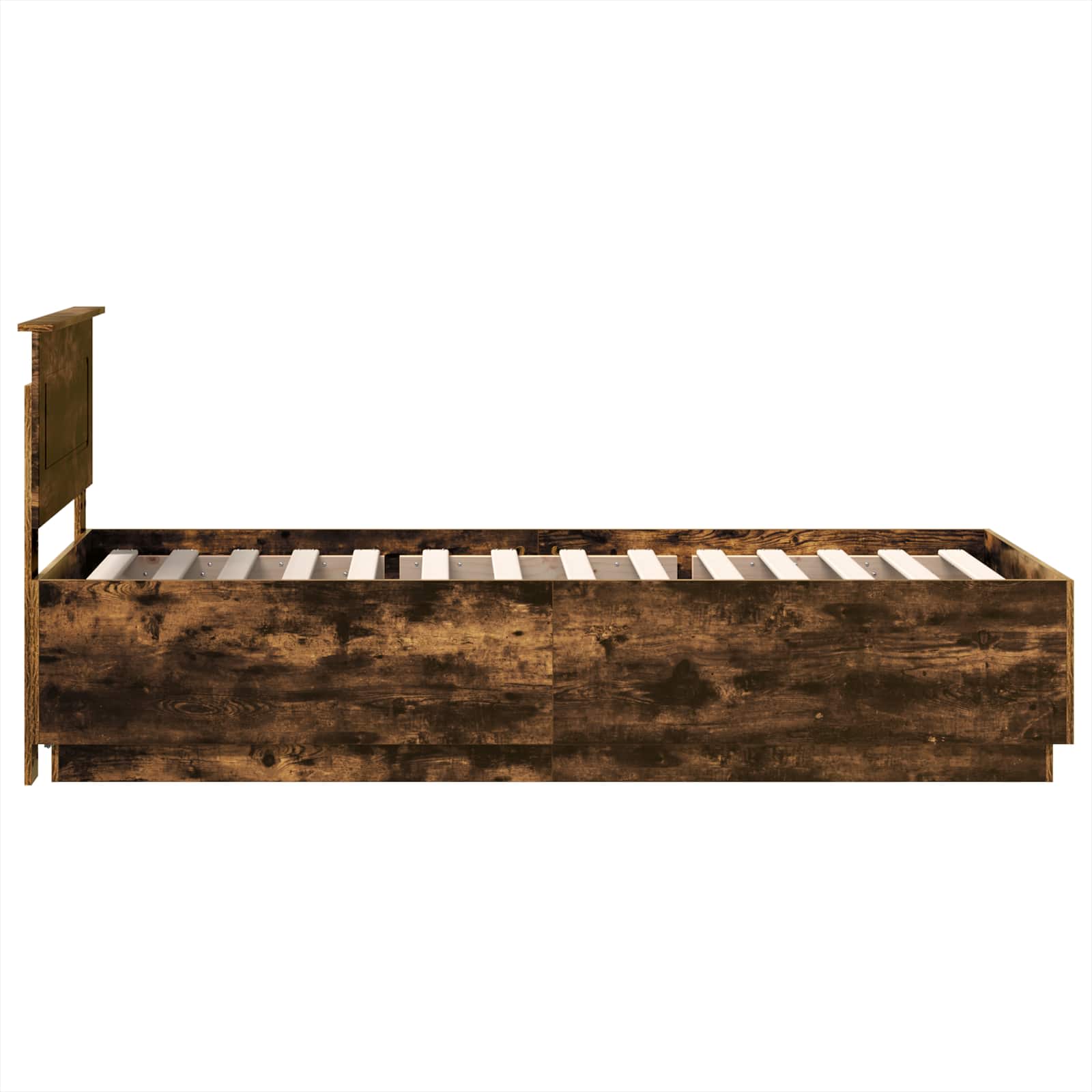 Cadru de pat Stejar fumuriu 70 x 190 cm Lemn compozit GartenMobel Dekor