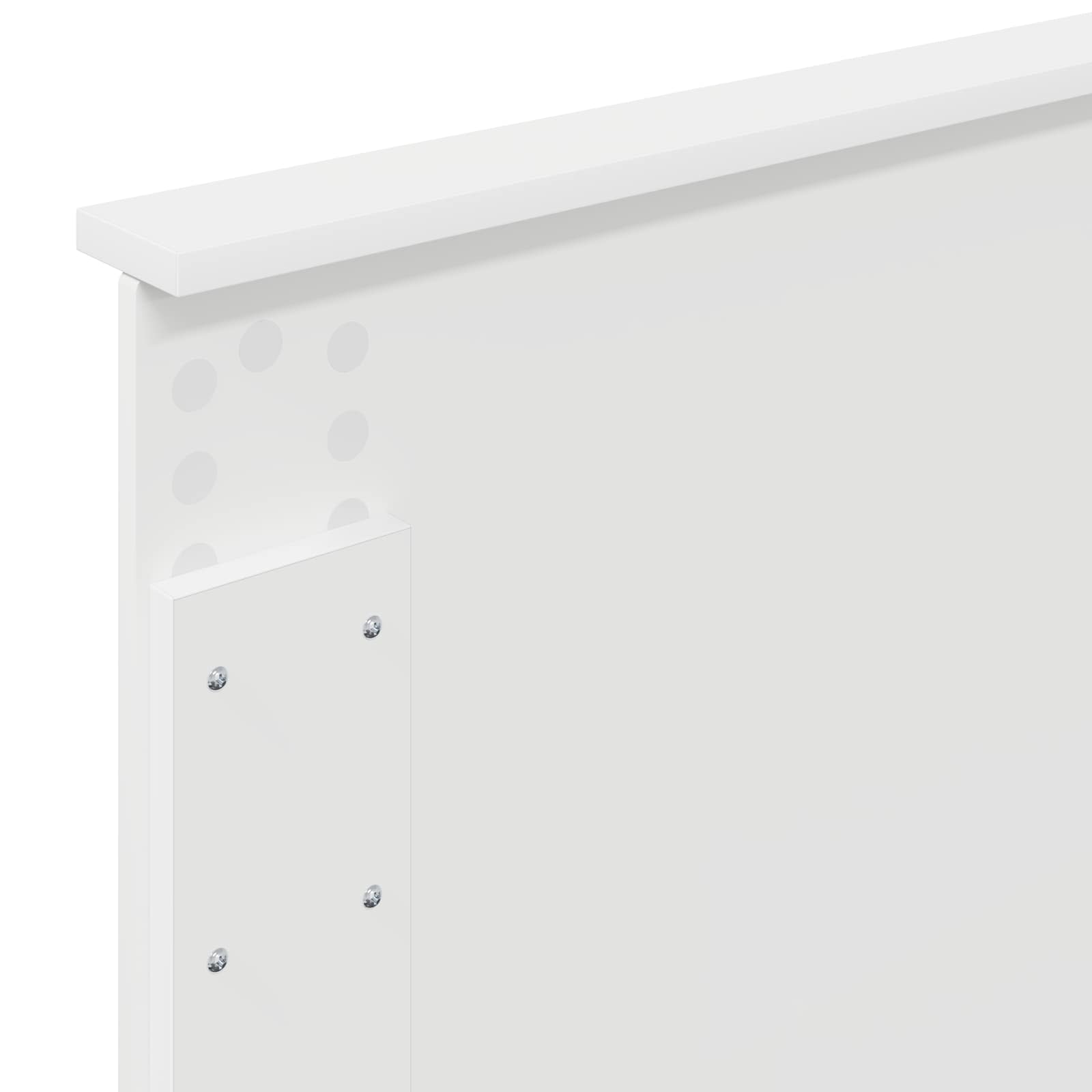 Cadru de pat cu headboard Alb 90 x 190 cm Lemn compozit GartenMobel Dekor