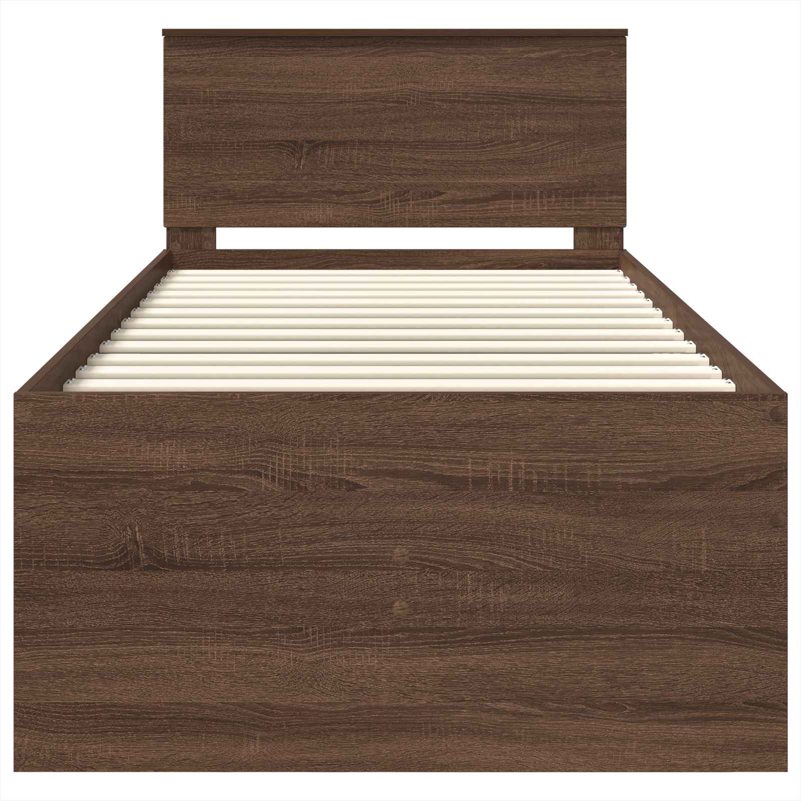 Daybed Manual Stejar maro și negru 100 x 200 cm Lemn compozit GartenMobel Dekor