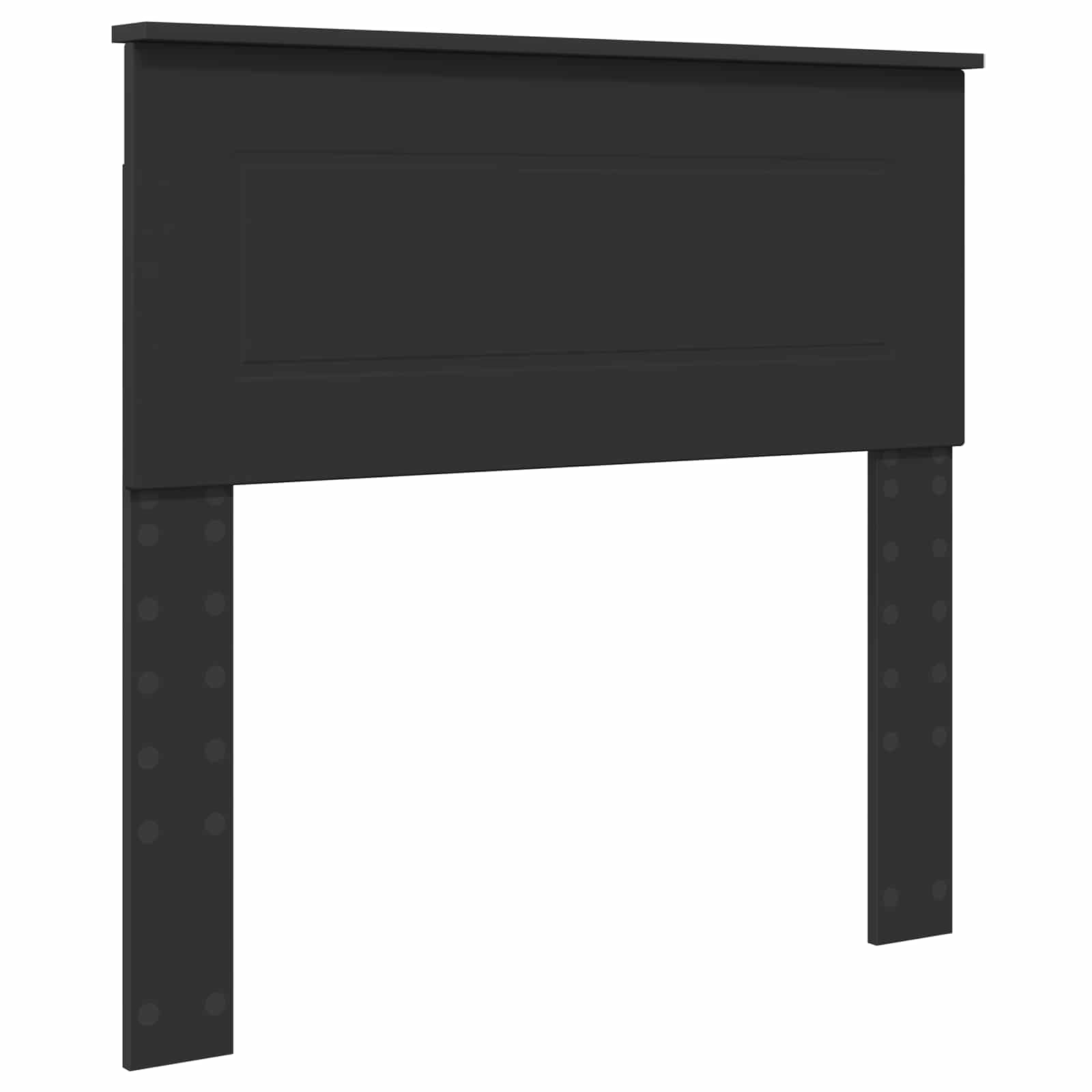 Cadru de pat cu headboard Negru 75 x 190 cm Lemn compozit GartenMobel Dekor