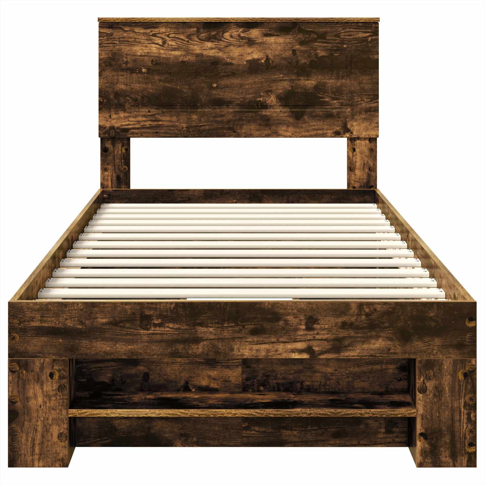 Cadru de pat Stejar fumuriu 80 x 200 cm Lemn compozit GartenMobel Dekor