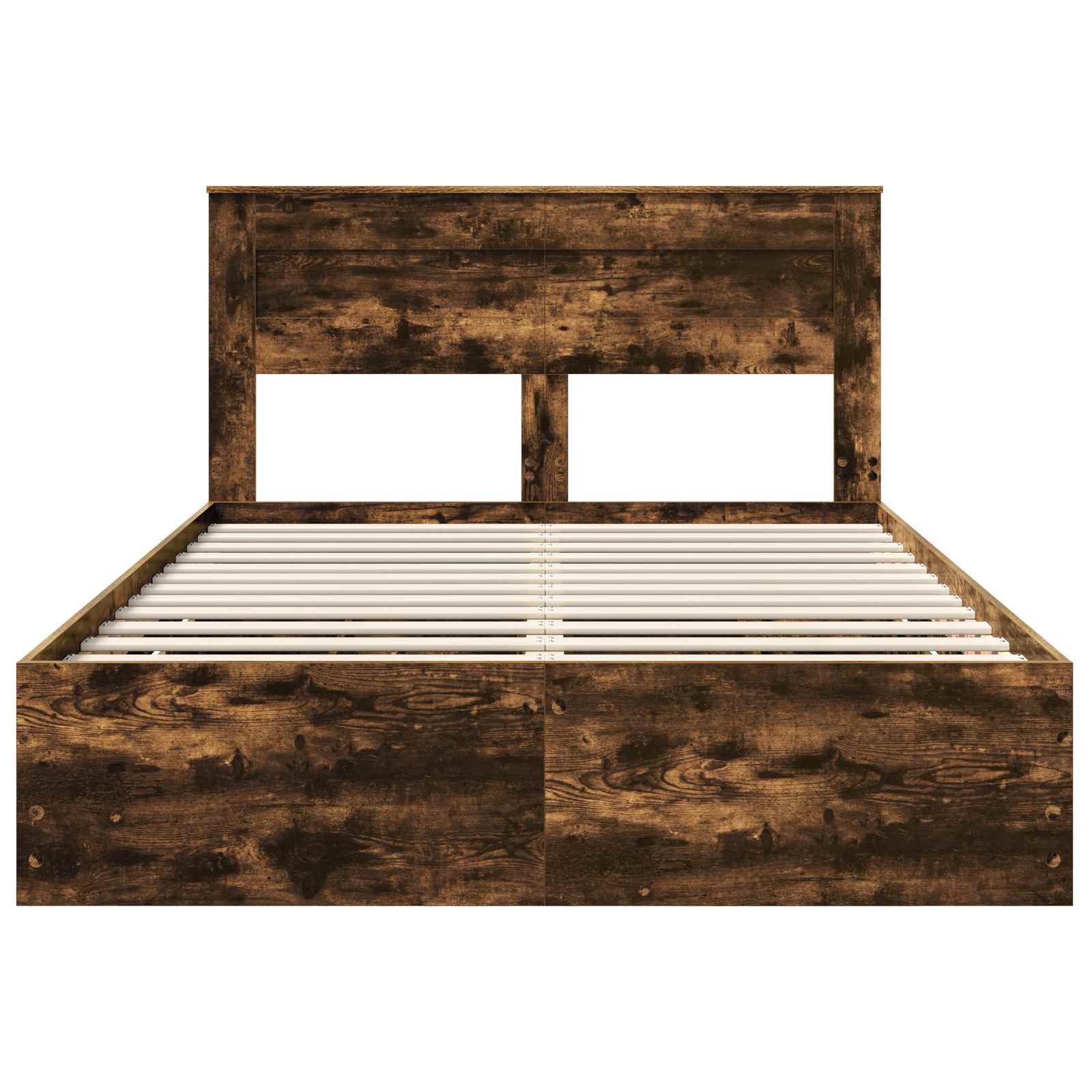 Cadru de pat Stejar fumuriu 140 x 190 cm Lemn Ingineresc GartenMobel Dekor