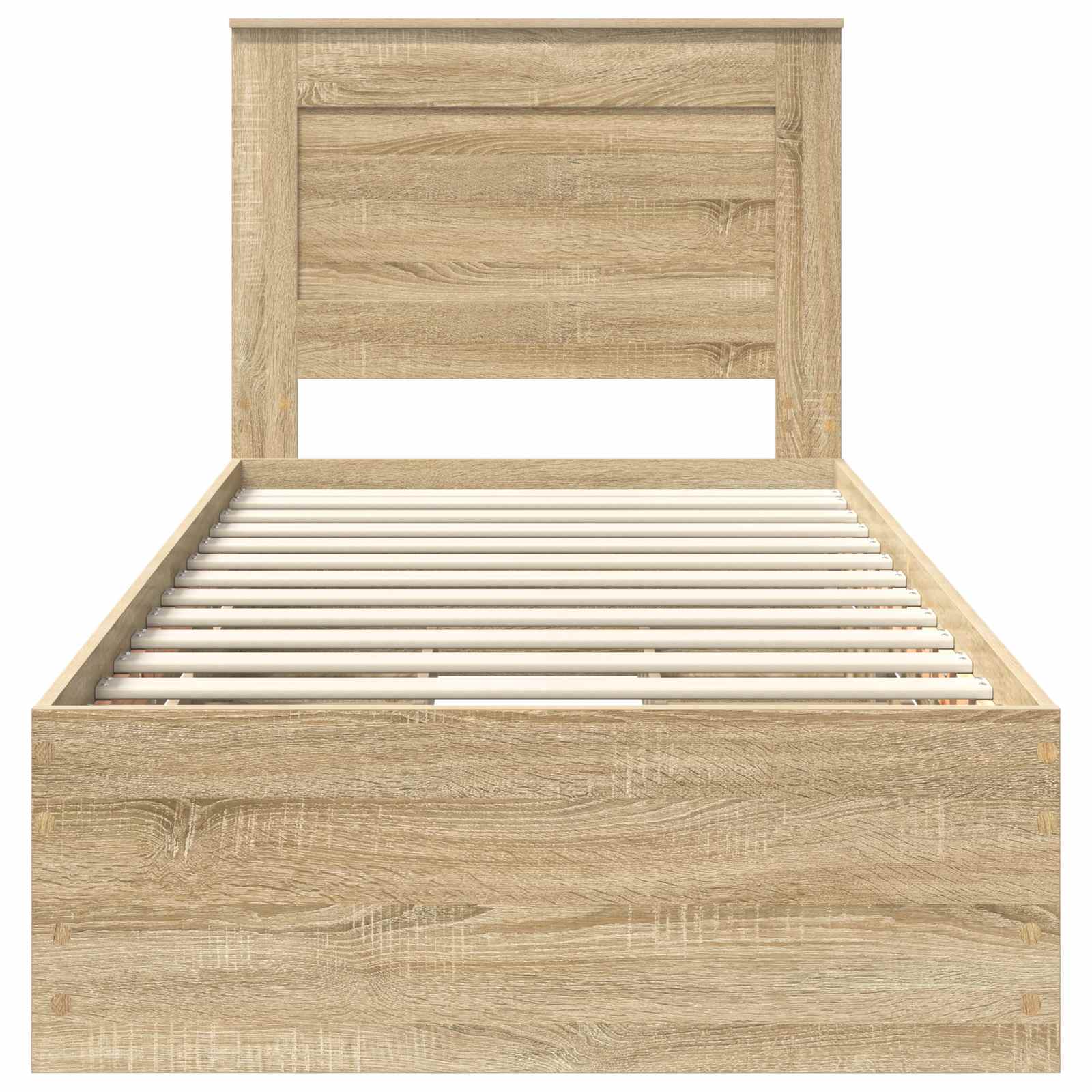 Cadru de pat Stejar Sonoma 90 x 200 cm Lemn Ingineresc GartenMobel Dekor