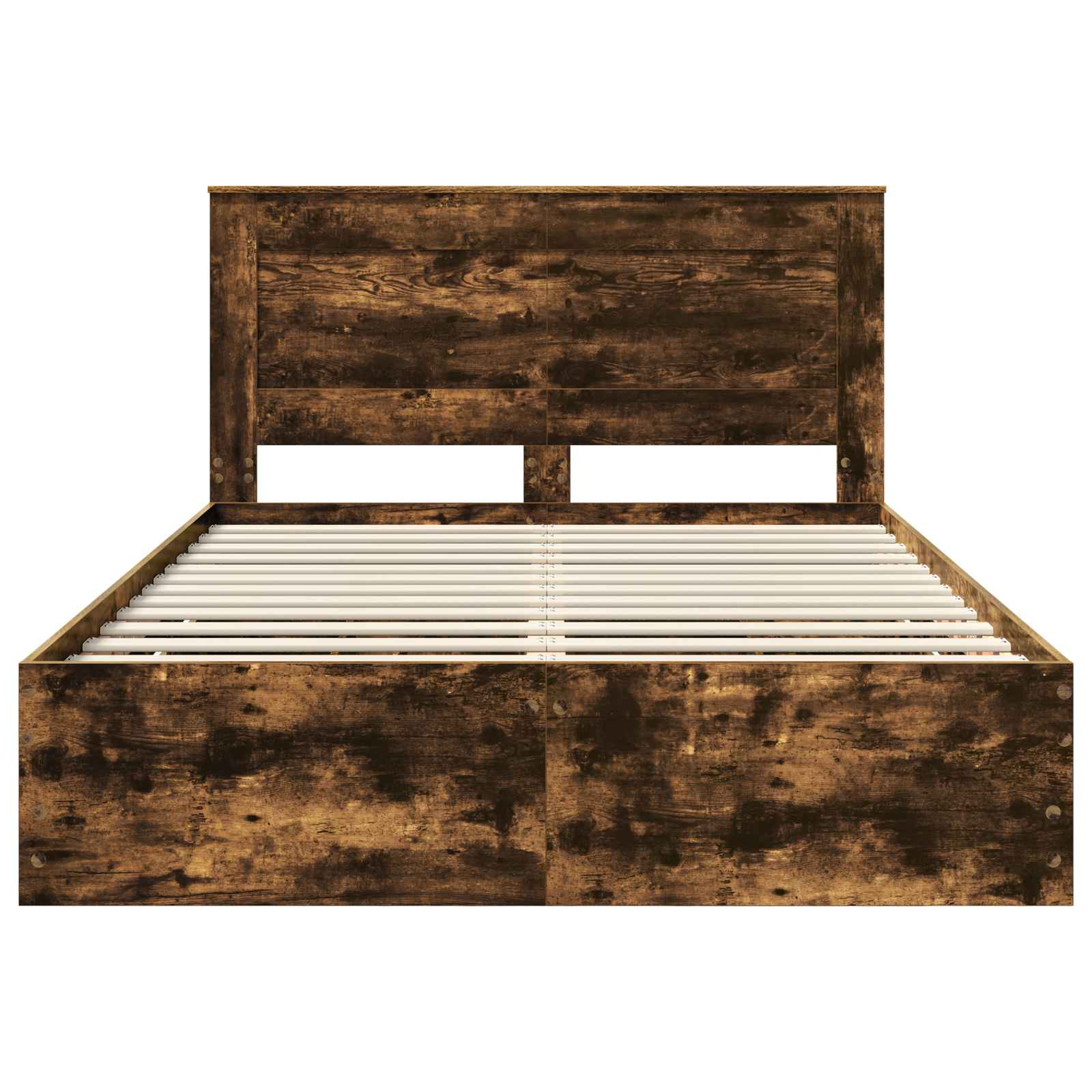 Cadru de pat Stejar fumuriu 160 x 200 cm Lemn Ingineresc GartenMobel Dekor