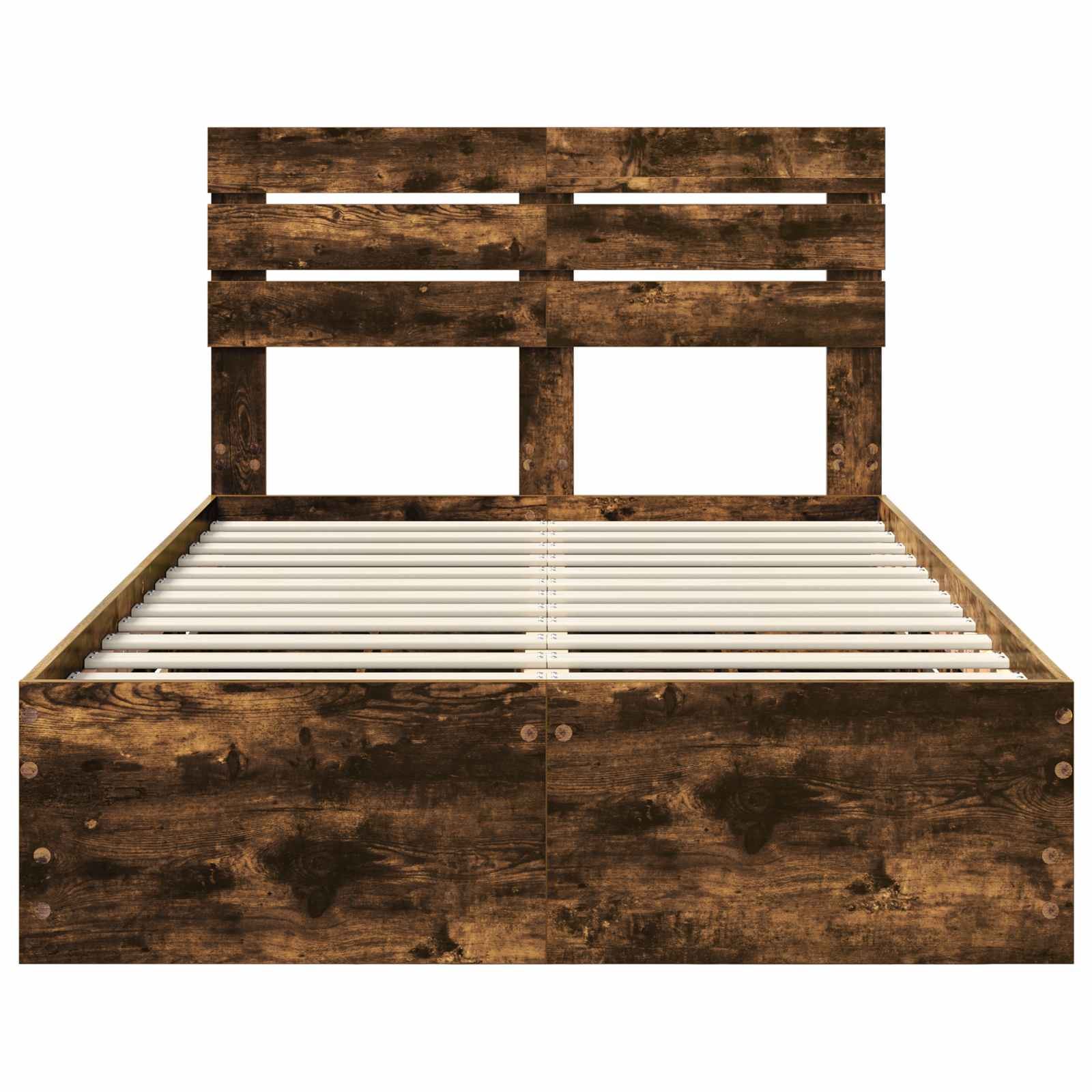 Cadru de pat Stejar fumuriu 120 x 200 cm Lemn Ingineresc GartenMobel Dekor