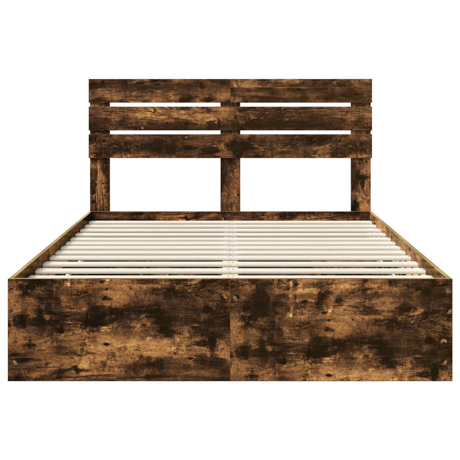 Cadru de pat Stejar fumuriu 140 x 190 cm Lemn Ingineresc GartenMobel Dekor