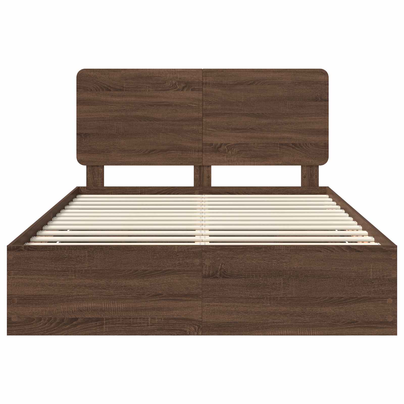 Cadru de pat Stejar închis 150 x 200 cm Lemn Ingineresc GartenMobel Dekor