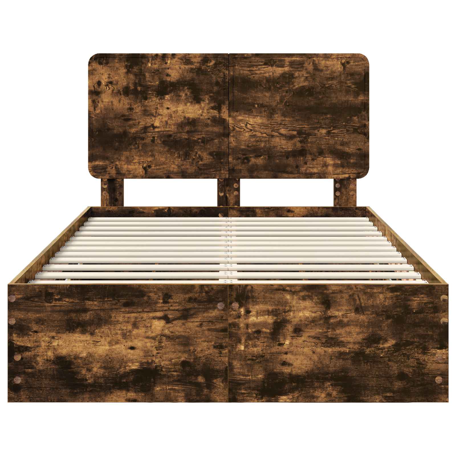 Cadru de pat Stejar fumuriu 120 x 190 cm Lemn Ingineresc GartenMobel Dekor