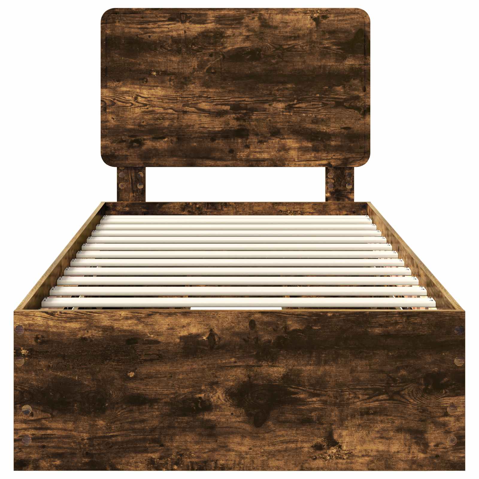 Cadru de pat Stejar fumuriu 75 x 190 cm Lemn Ingineresc GartenMobel Dekor