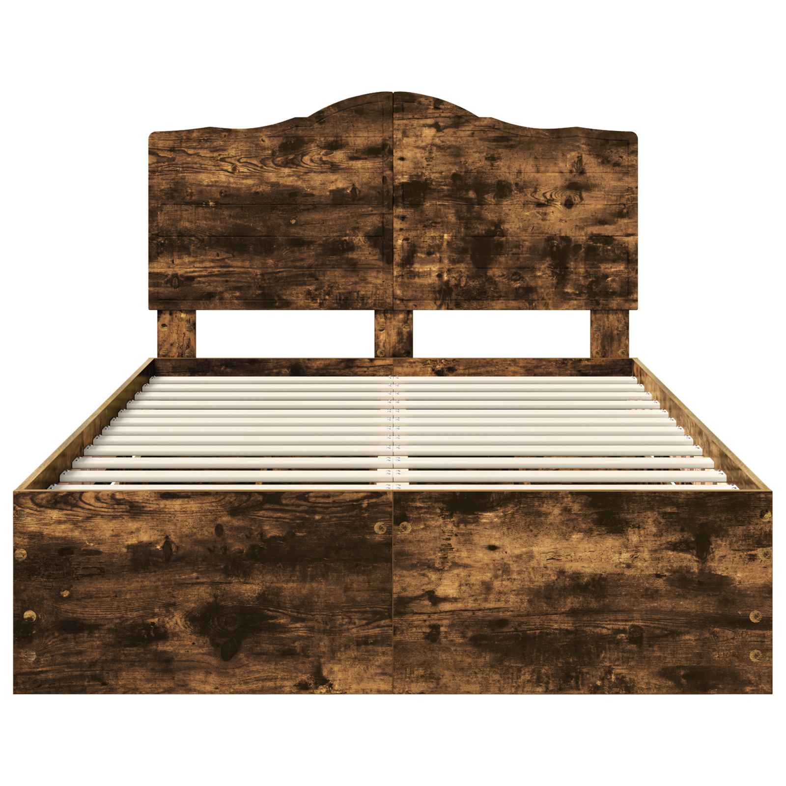 Cadru de pat Stejar fumuriu 120 x 200 cm Lemn Ingineresc GartenMobel Dekor