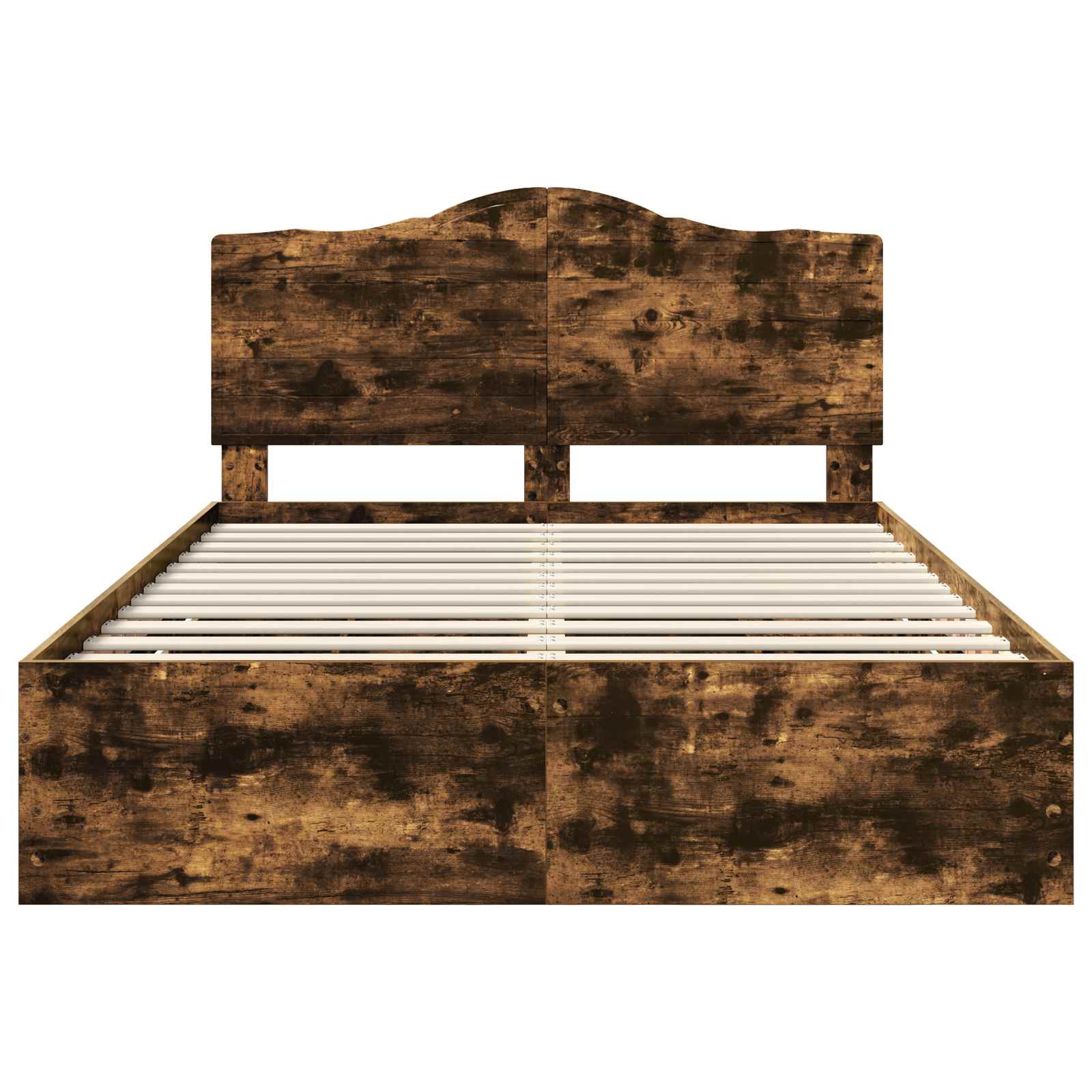 Cadru de pat Stejar fumuriu 140 x 200 cm Lemn Ingineresc GartenMobel Dekor