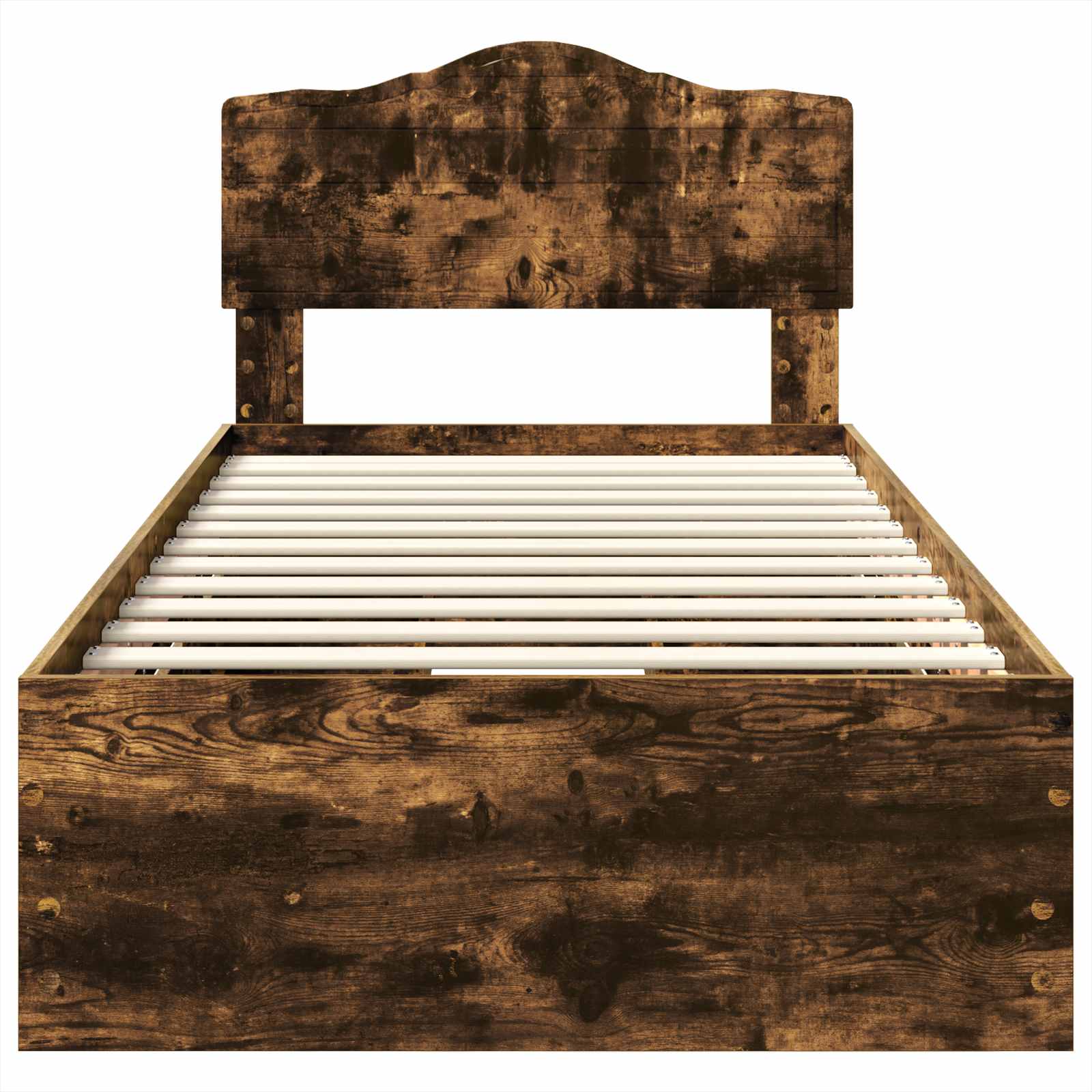 Cadru de pat Stejar fumuriu 75 x 190 cm Lemn Ingineresc GartenMobel Dekor