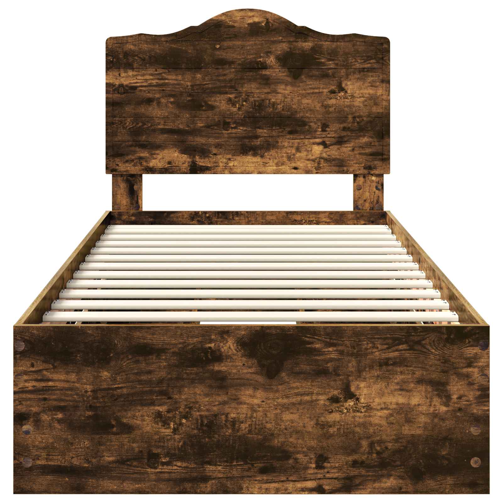 Cadru de pat Stejar fumuriu 98.5 x 200 cm Lemn Ingineresc GartenMobel Dekor