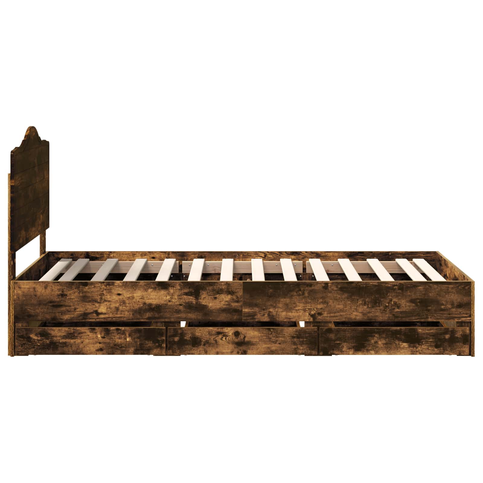 Cadru de pat Stejar fumuriu 90 x 200 cm Lemn Ingineresc GartenMobel Dekor