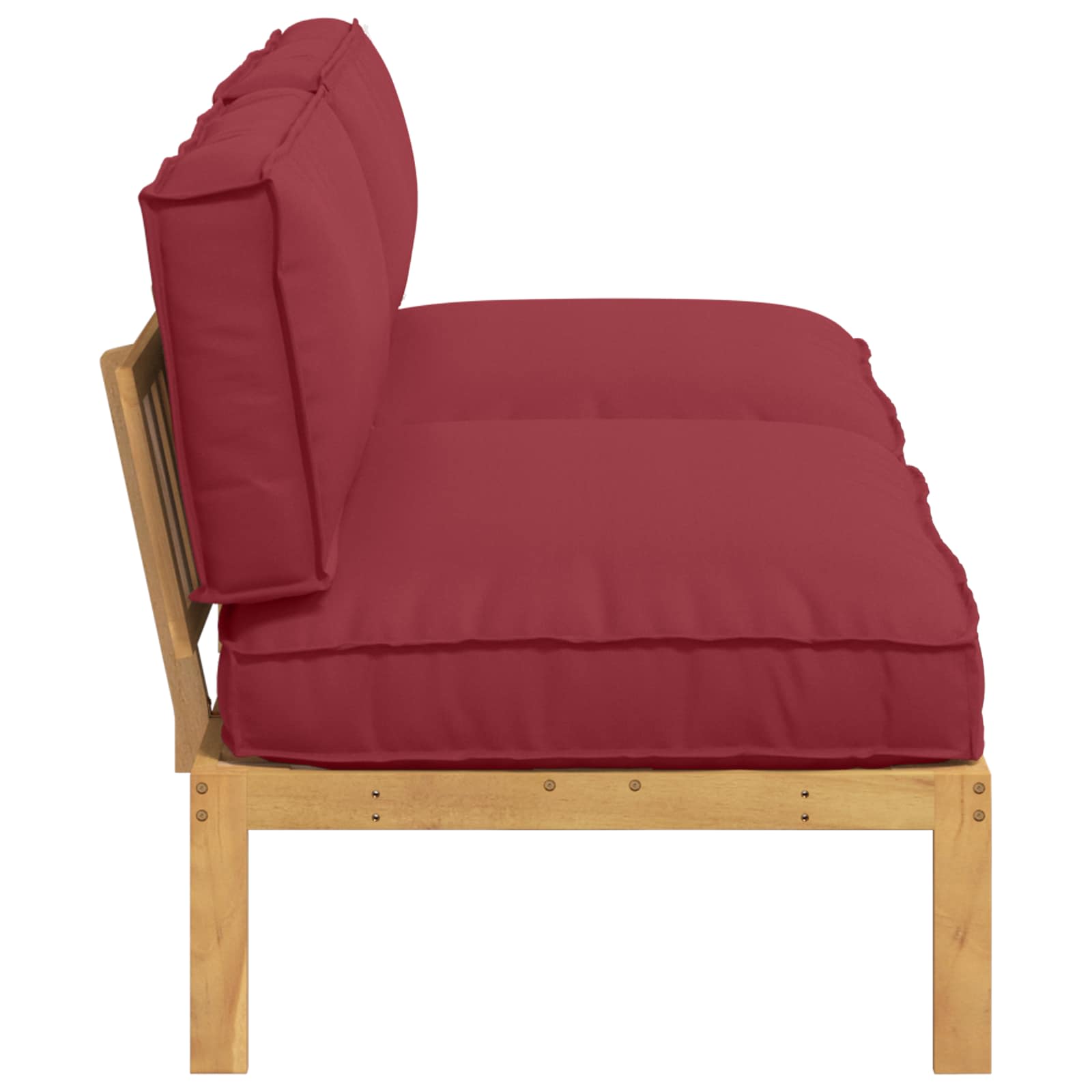 Set de canapea Roșu Vin 240 x 80 x 69 cm Lemn Solid de Acacia GartenMobel Dekor