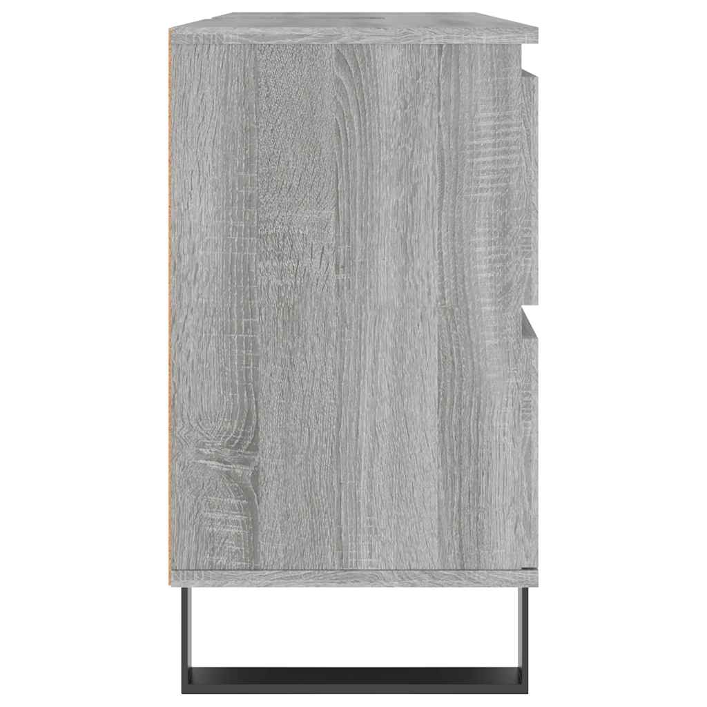 Dulap pentru baie, gri sonoma, 80x33x60 cm, lemn compozit GartenMobel Dekor