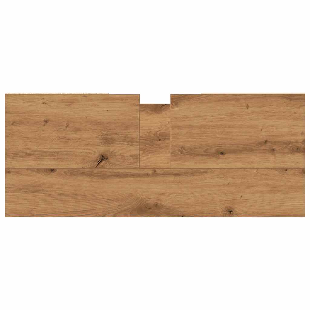 Dulap pentru baie stejar artizanal, 80x33x60 cm, lemn prelucrat GartenMobel Dekor