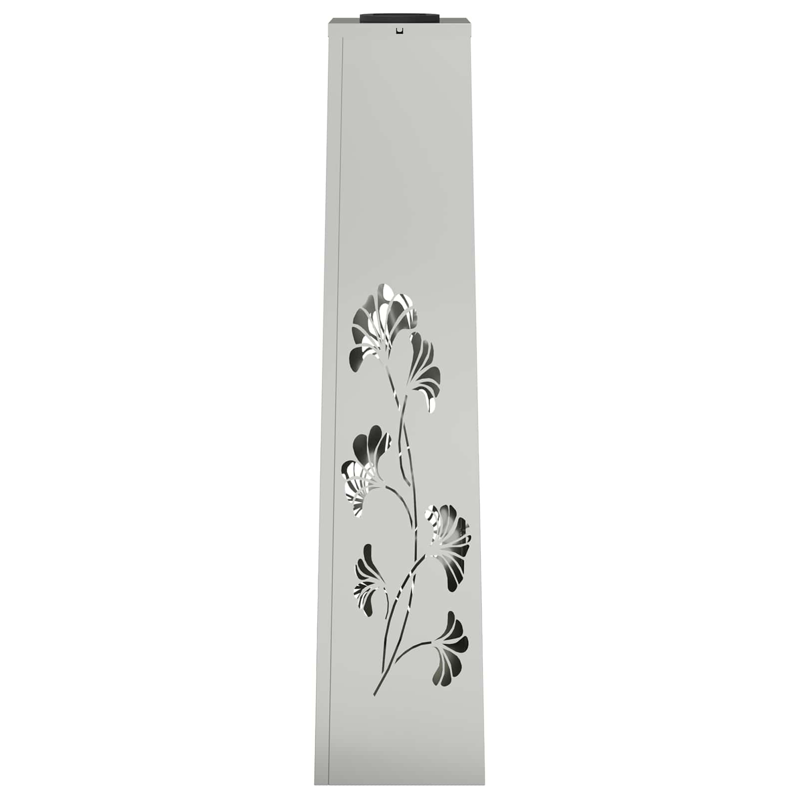 Lumină LED Solară pentru Alei 2 pcs Galvanizat Galvanizat GartenMobel Dekor