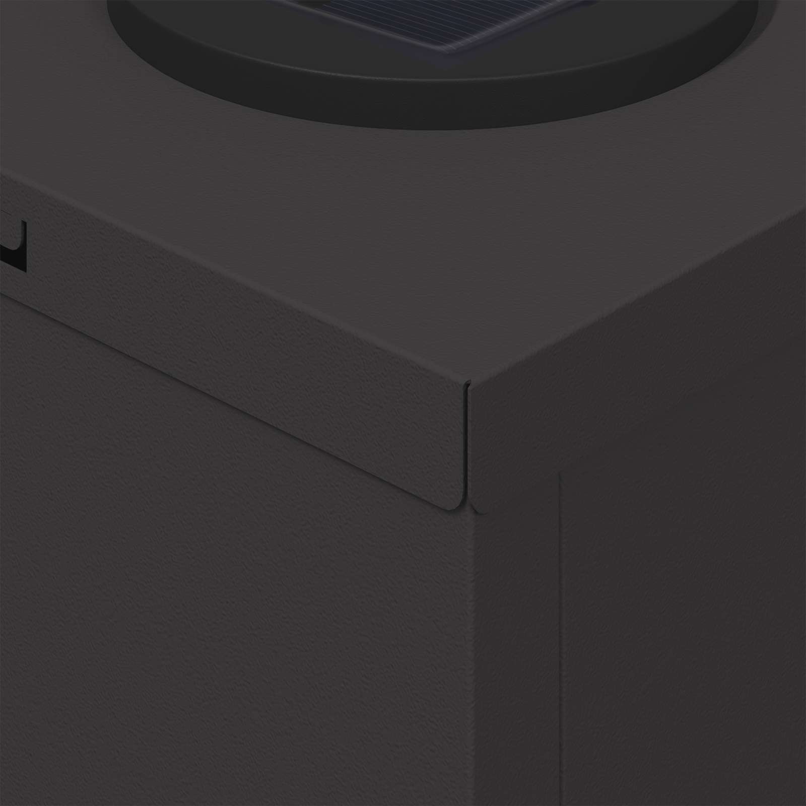 Lumină LED Solară pentru Alei 2 pcs Negru Oțel laminat la rece GartenMobel Dekor