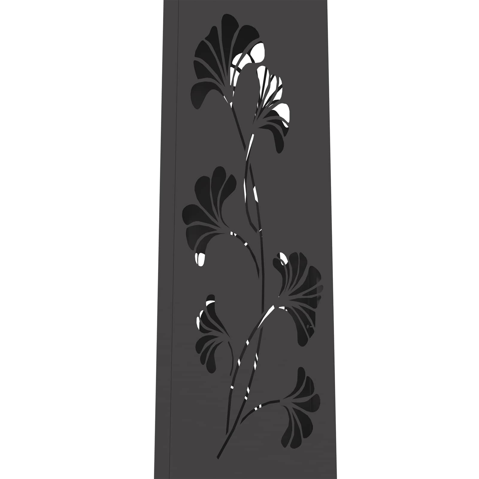 Lumină LED Solară pentru Alei 2 pcs Negru Oțel laminat la rece GartenMobel Dekor