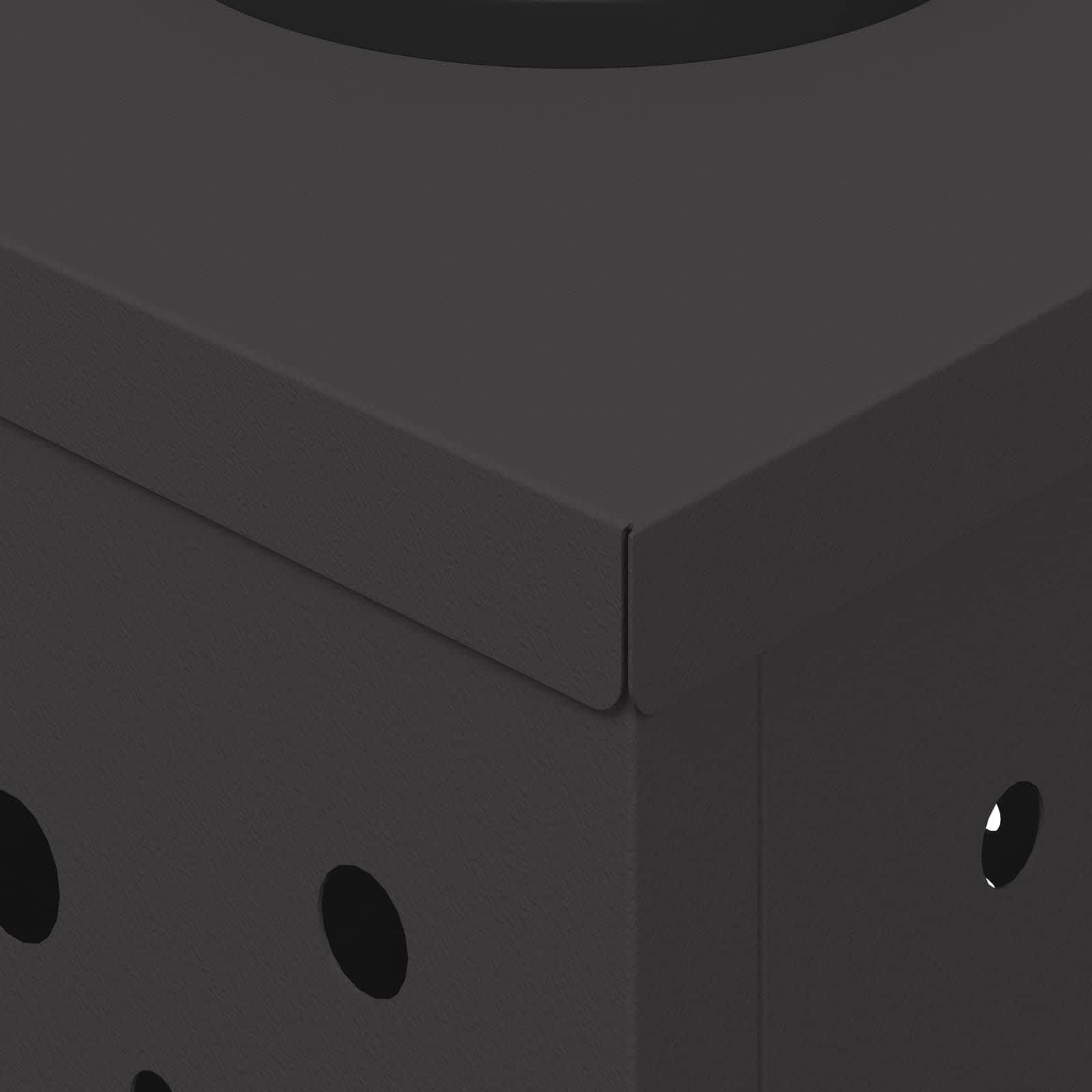 Lumină LED Solară pentru Alei 2 pcs Negru Oțel laminat la rece GartenMobel Dekor