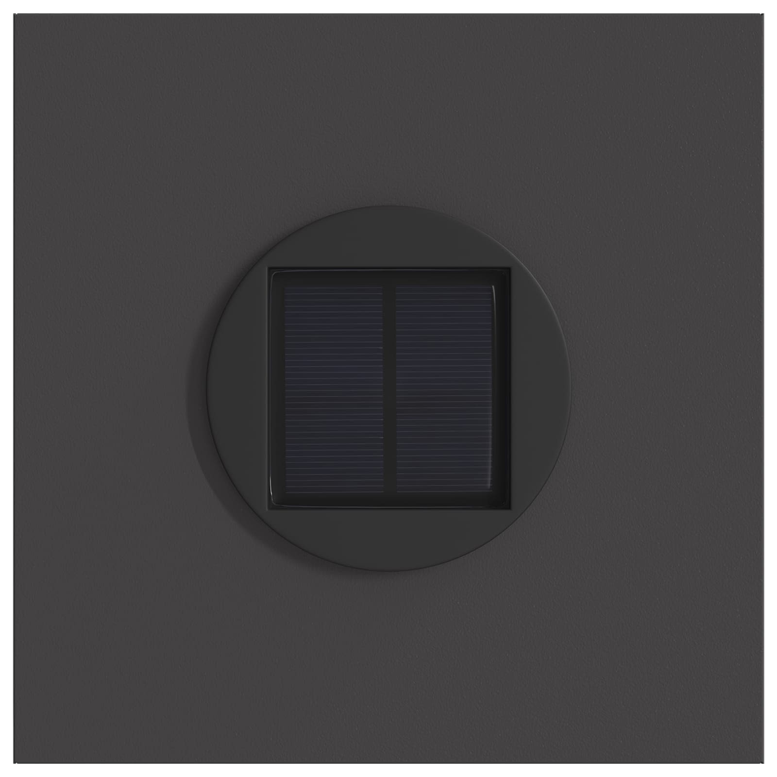 Lumină LED Solară pentru Alei 2 pcs Negru Oțel laminat la rece GartenMobel Dekor