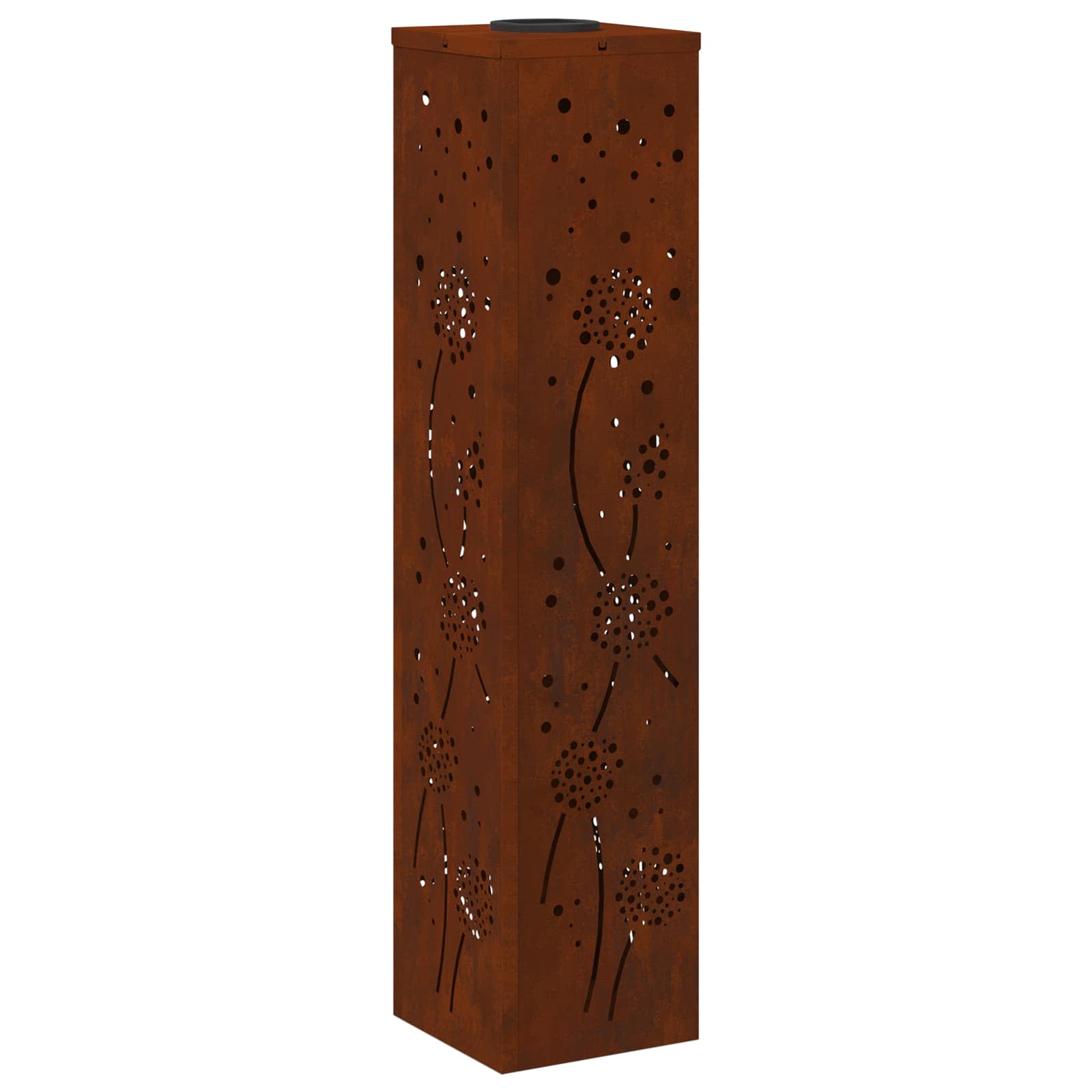 Lumină LED Solară pentru Alei 2 pcs Oțel Corten Oțel Corten GartenMobel Dekor