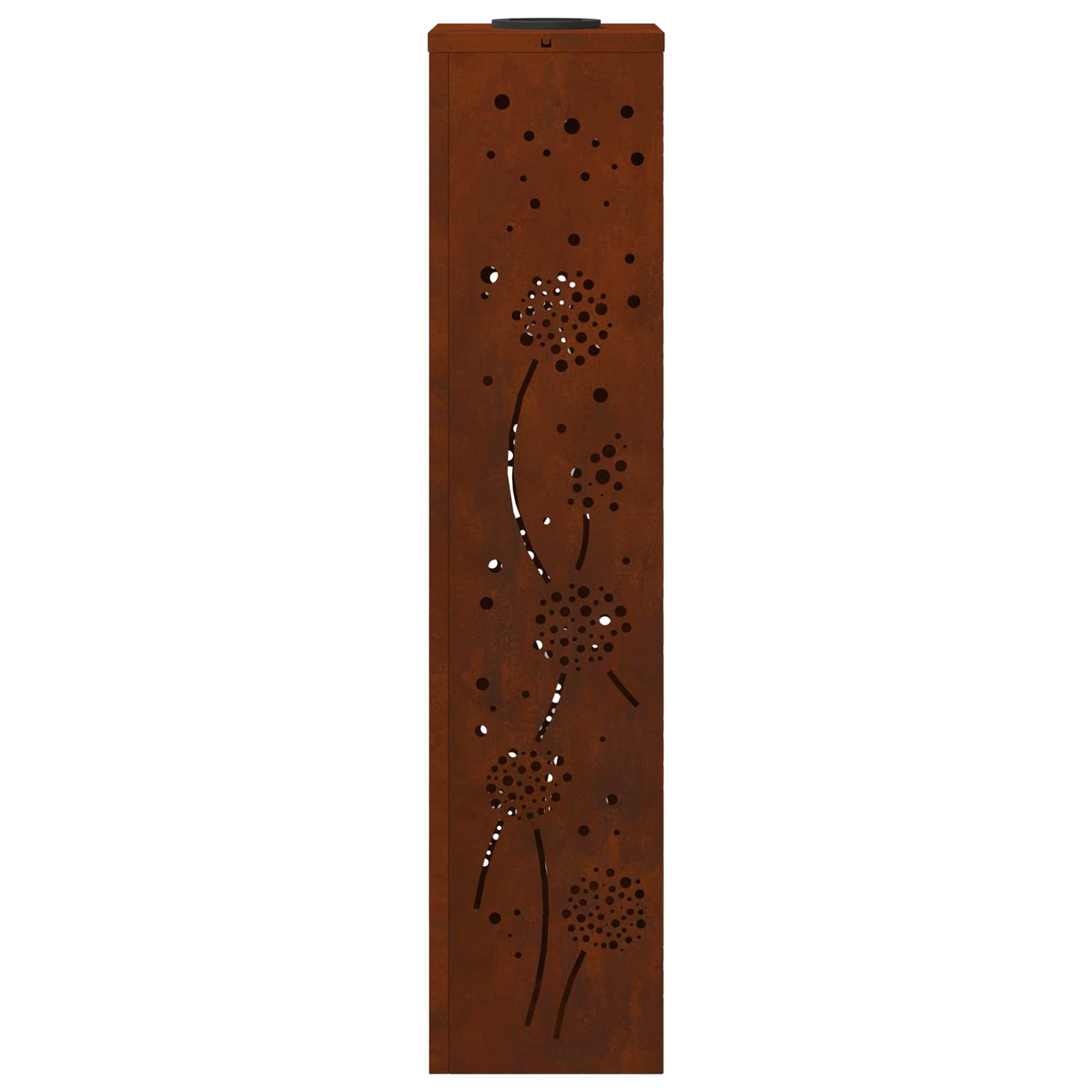 Lumină LED Solară pentru Alei 2 pcs Oțel Corten Oțel Corten GartenMobel Dekor