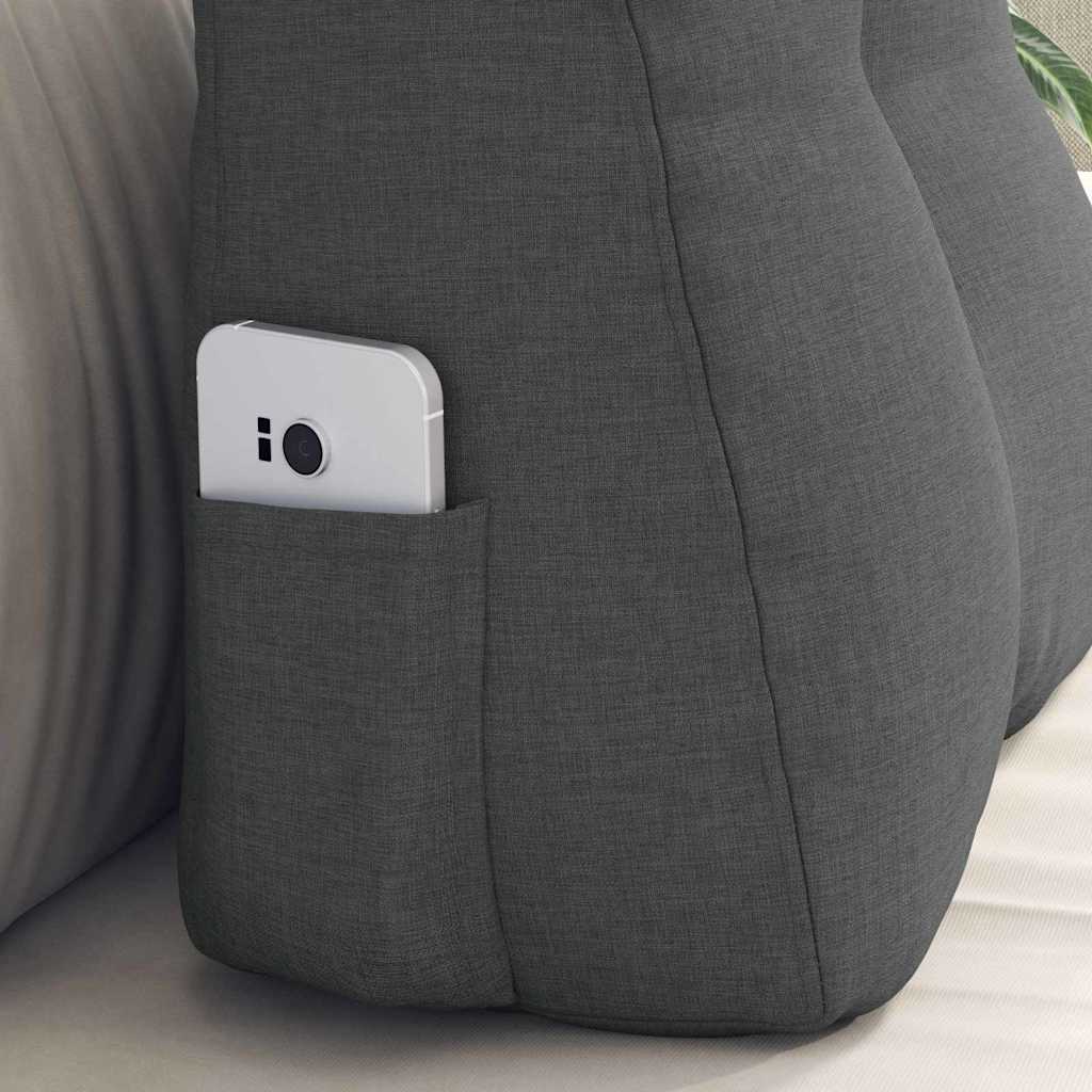 Perna pentru spate Gri închis 45 x 24 x 50 cm țesătură GartenMobel Dekor