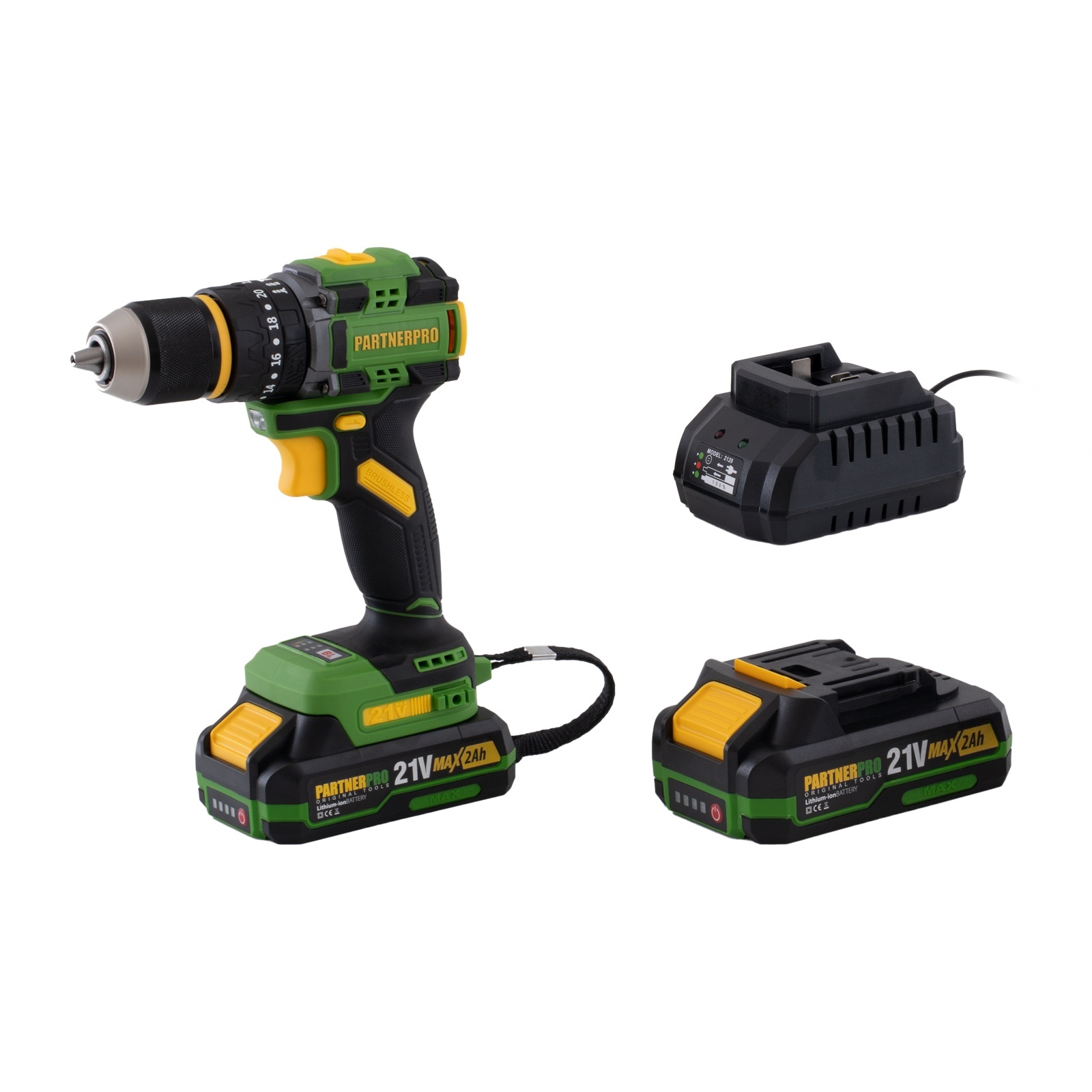 Autofiletanta cu impact pe acumulator PARTNERPRO PPT332T , 2x acumulatori 21V/2Ah, Brushless, 620 W Innovative ReliableTools