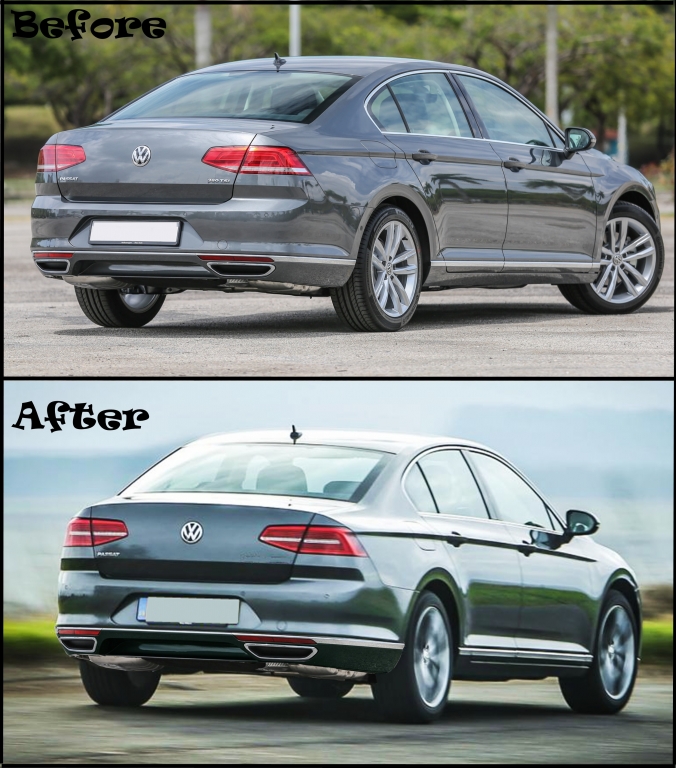 Stopuri LED VW Passat B8 3G (2015-2019) Sedan Matrix R line cu semnal dinamic Performance AutoTuning