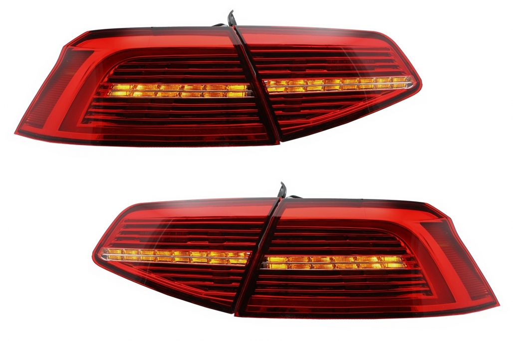 Stopuri LED VW Passat B8 3G (2015-2019) Sedan Matrix R line cu semnal dinamic Performance AutoTuning