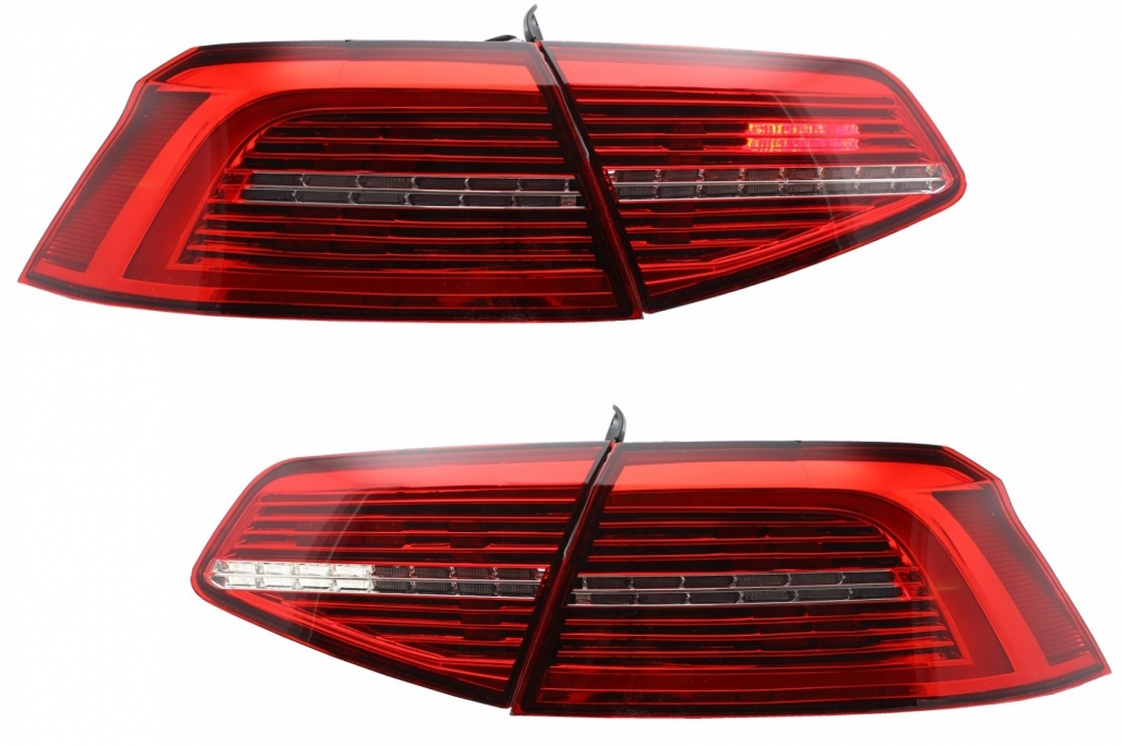 Stopuri LED VW Passat B8 3G (2015-2019) Sedan Matrix R line cu semnal dinamic Performance AutoTuning