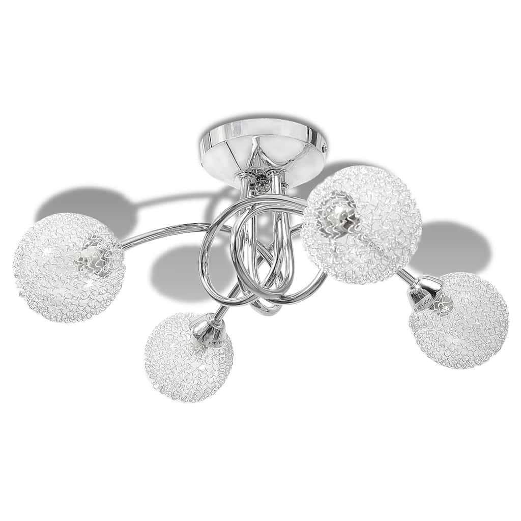 Candelabru cu cristale, design cromat GartenMobel Dekor