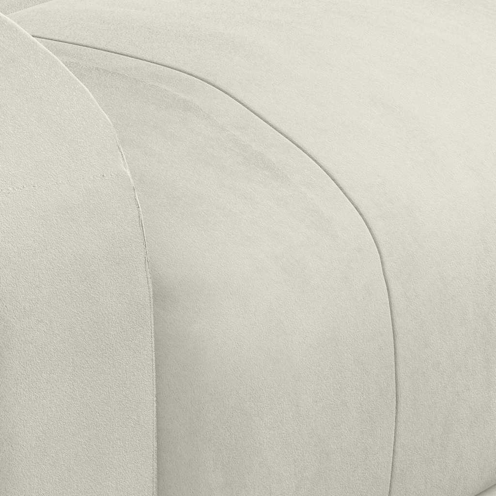 Fotoliu de masaj electric, crem, catifea GartenMobel Dekor