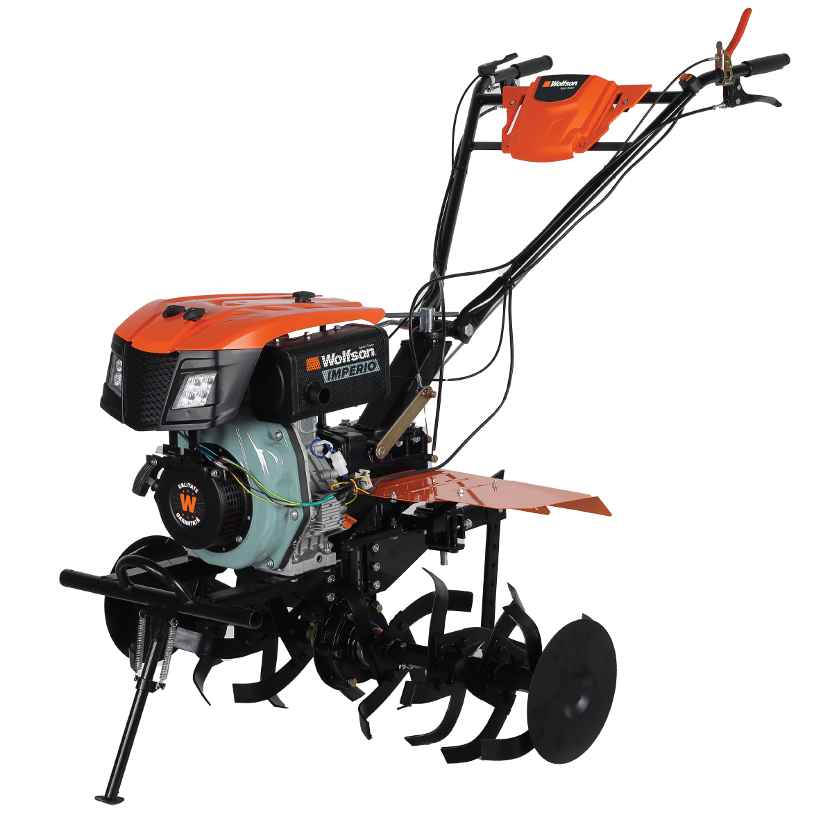 WOLFSON - MOTOSAPATOARE 178FA DIESEL CU 5 SETURI DE CUTITE, DISC LATERAL SI ROTI 5.00X12 PowerTool TopQuality