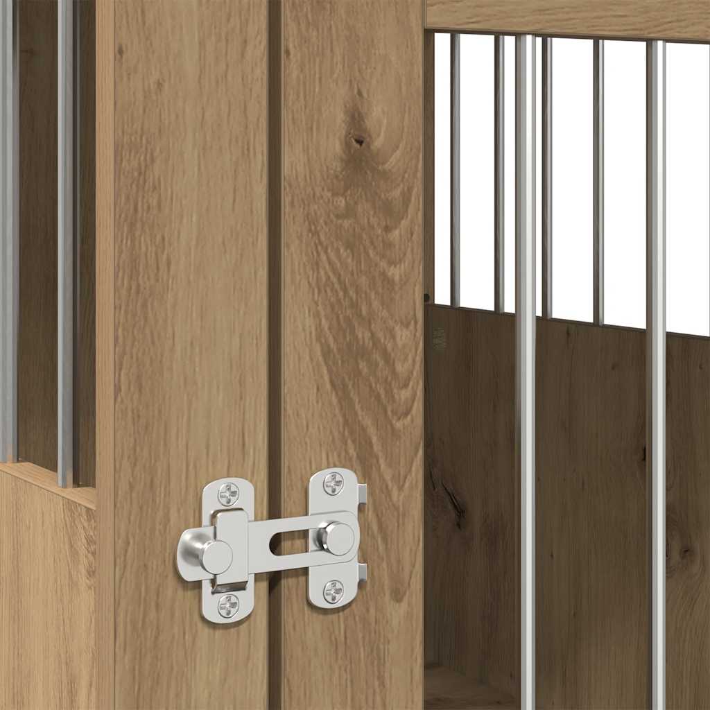 Ladă pentru câini, Stejar artizanal 64,5x80x71 cm lemn compozit GartenMobel Dekor