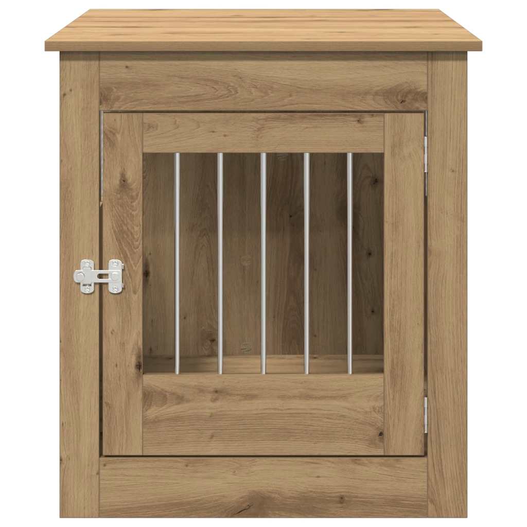 Ladă pentru câini, Stejar artizanal 64,5x80x71 cm lemn compozit GartenMobel Dekor