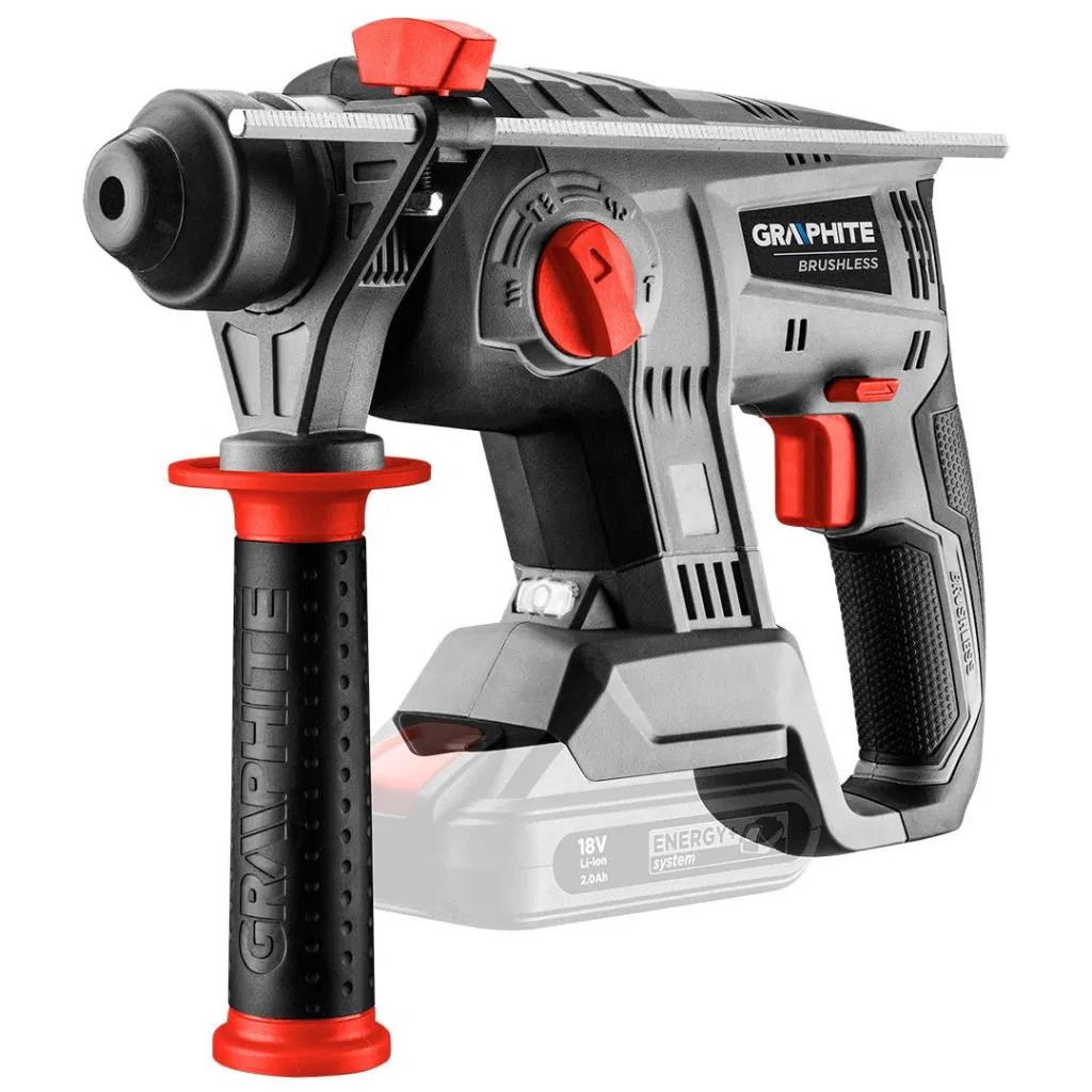 graphite BURGHIU CU PERCUȚIE FĂRĂ FIR CU FUNCȚIE DALTĂ, ENERGY+ 18V, 2,2J, FĂRĂ ACUMULATOR, GRAFIT Mobalis Homvera