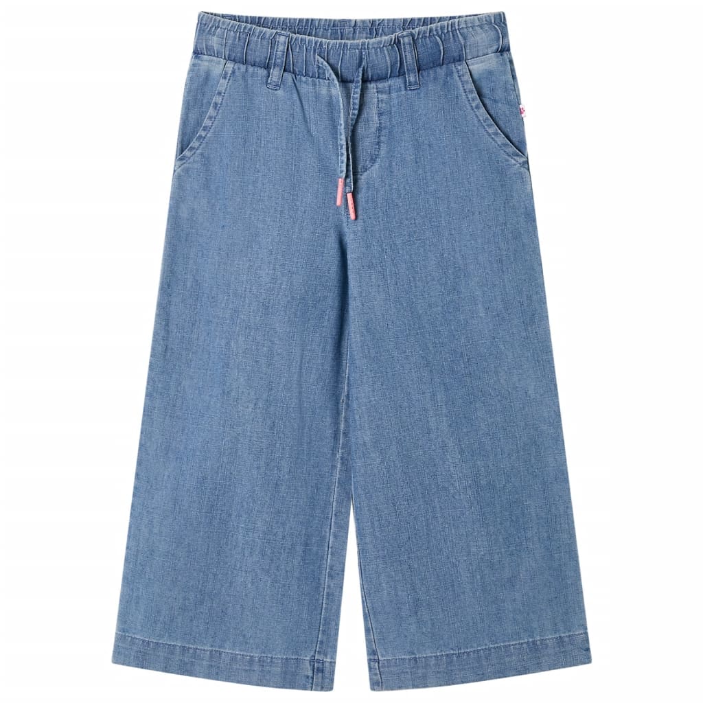 Pantaloni pentru copii, albastru denim, 128 GartenMobel Dekor