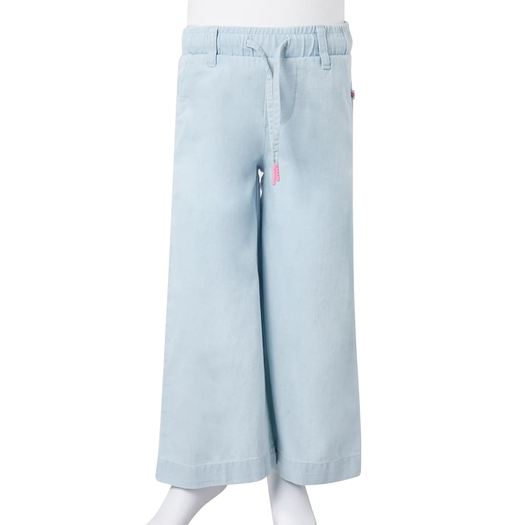 Pantaloni pentru copii, albastru denim pal, 104 GartenMobel Dekor