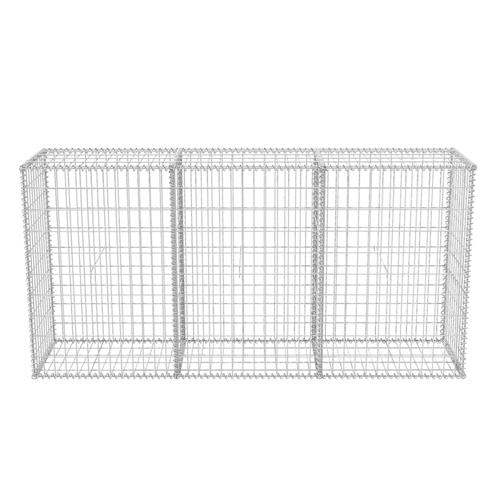 Coș gabion, 200 x 50 x 100 cm, oțel galvanizat GartenMobel Dekor
