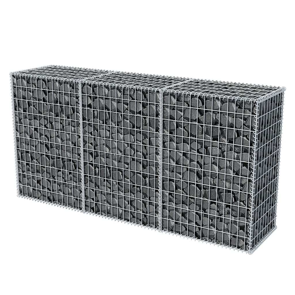 Coș gabion, 200 x 50 x 100 cm, oțel galvanizat GartenMobel Dekor