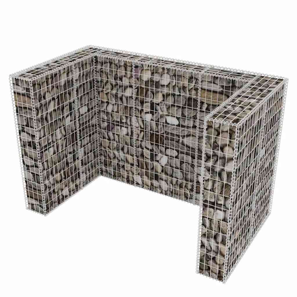 Gabion dublu îngrădire pubelă, oțel, 180 x 100 x 120 cm GartenMobel Dekor