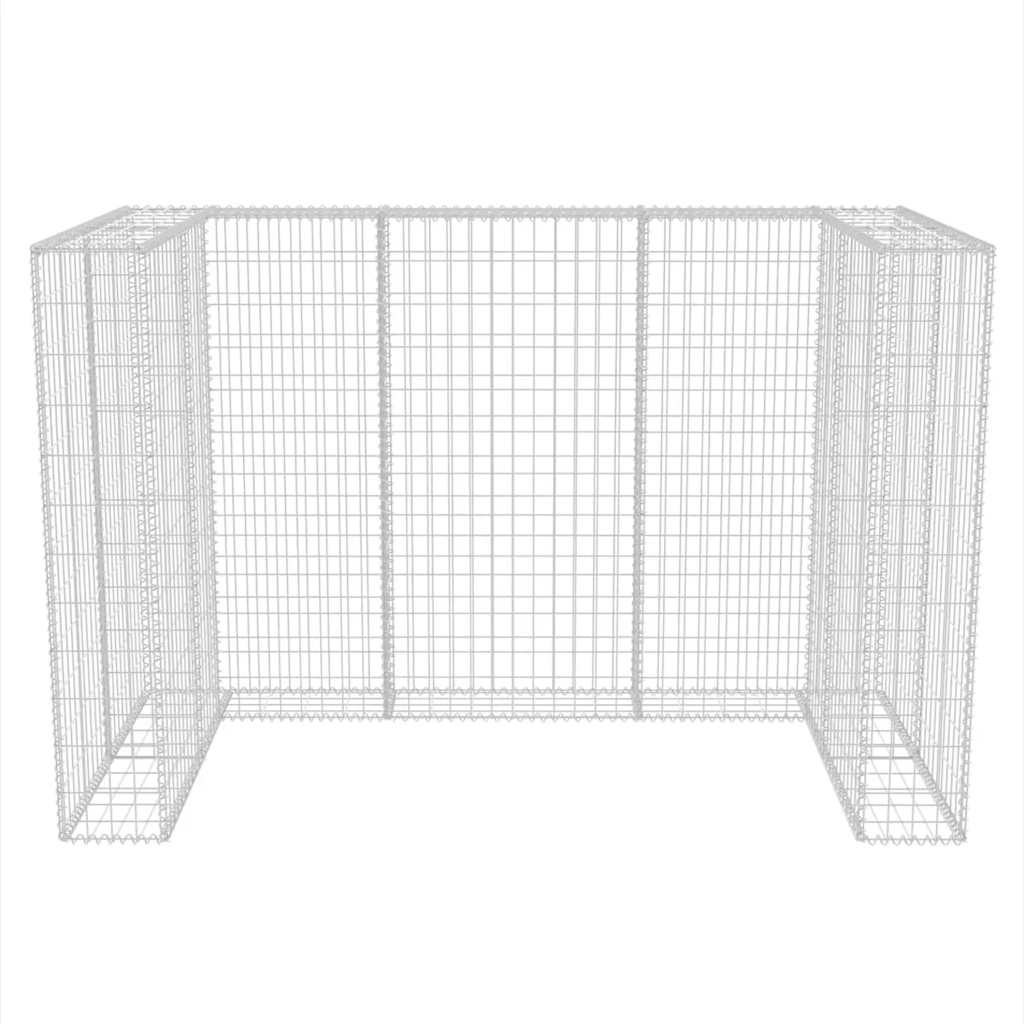 Gabion dublu îngrădire pubelă, oțel, 180 x 100 x 120 cm GartenMobel Dekor