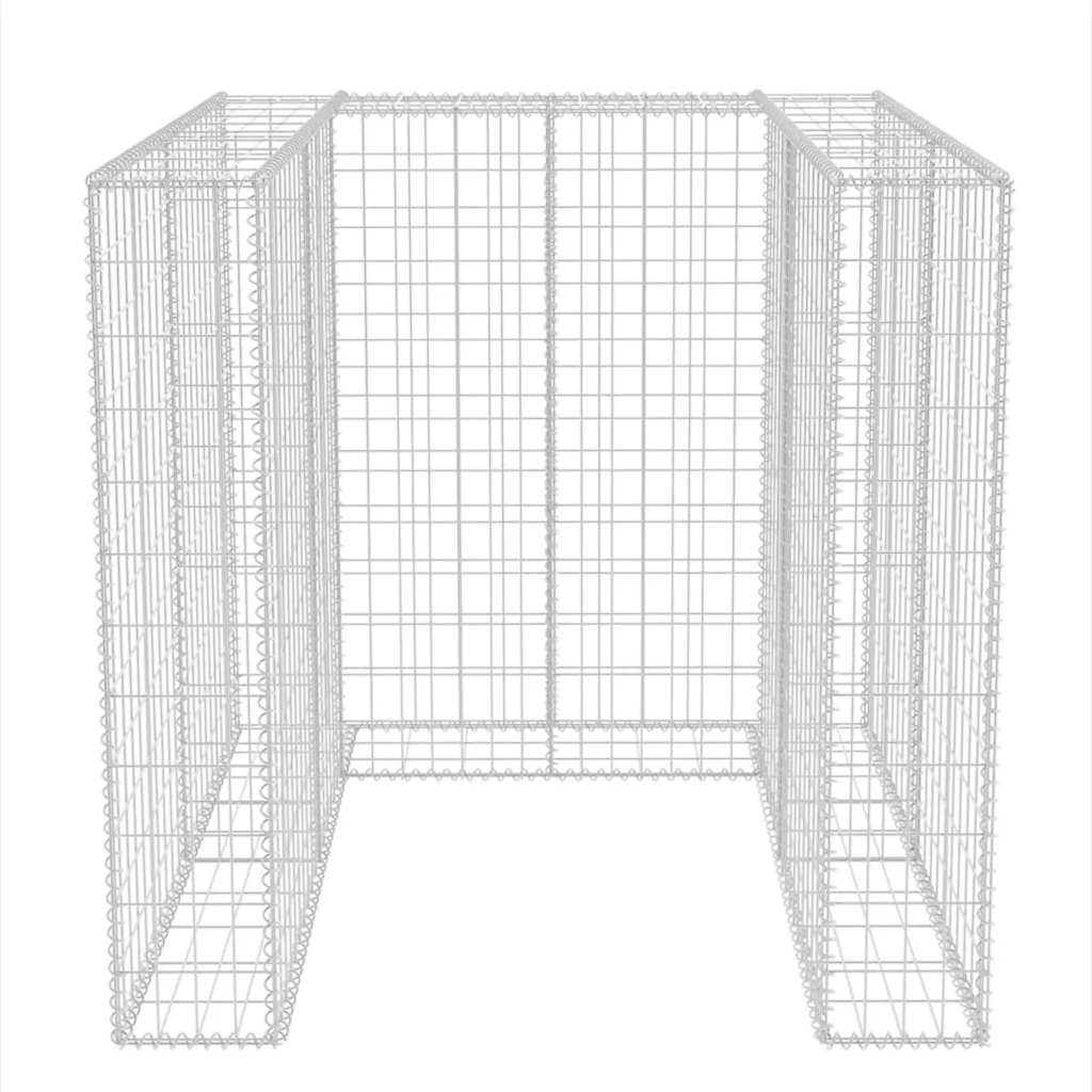 Gabion unic îngrădire pubelă, oțel, 110 x 100 x 120 cm GartenMobel Dekor