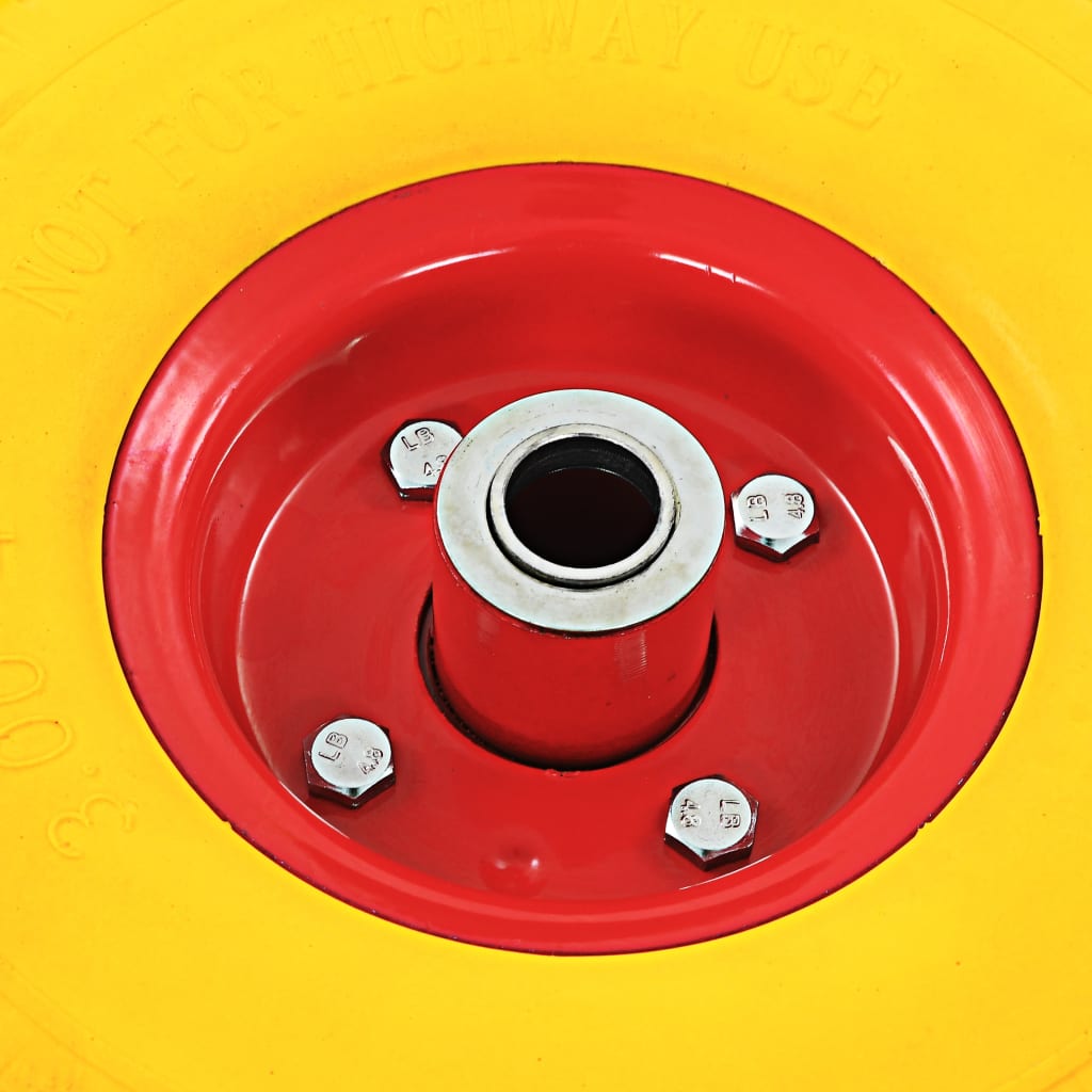 Roți cărucior industrial, 4 buc., PU solid 3.00-4 (245x82) GartenMobel Dekor