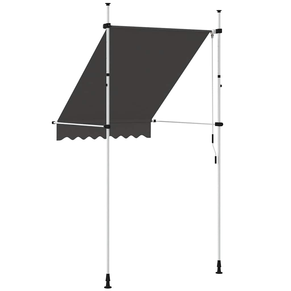 Copertină retractabilă manual, antracit, 150 cm GartenMobel Dekor