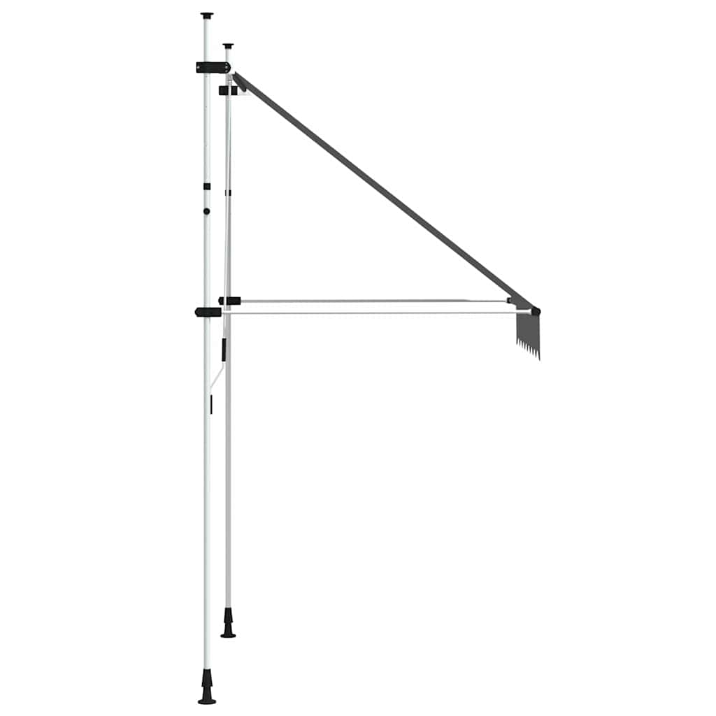 Copertină retractabilă manual, antracit, 150 cm GartenMobel Dekor